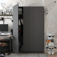 Шкаф для одежды Промо Графит 3 ДСП 135х48х204 (44900233)