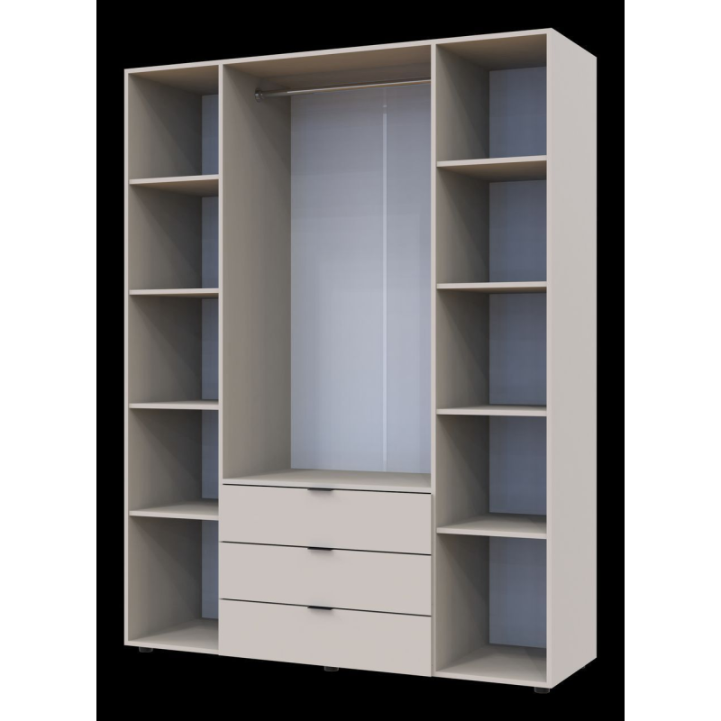 Распашной шкаф для одежды Гелар Кашемир 4 ДСП 155х49.5х203.4 (80737634)