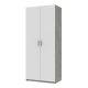 Распашная шкаф для одежды Кен Бетон / Белый 2 ДСП 90х52х210 (80737020)