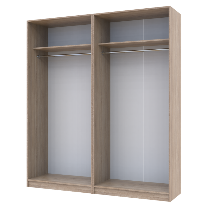 Шкаф для одежды Промо Дуб Cонома 2+2 ДСП 180х48х204 (42005007)