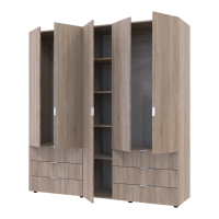 Gelar Sonoma 2+3 Hinged Wardrobe, Chipboard, 193.7x49.5x203.4 (42002122)