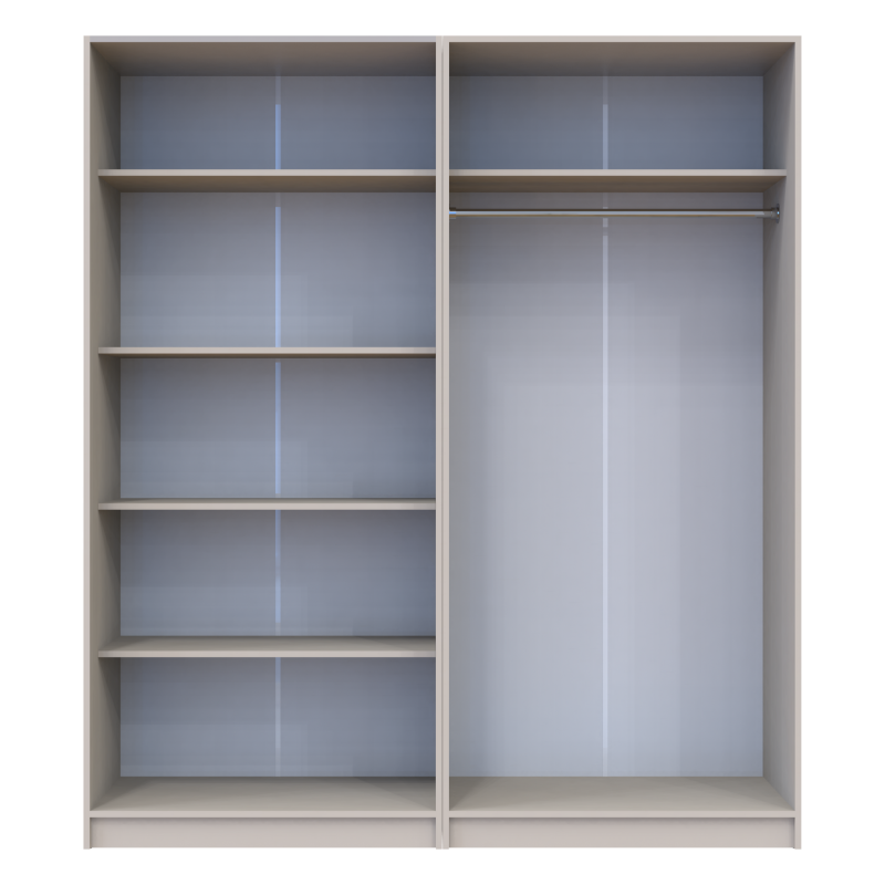 Комплект Промо с полками Кашемир 2+2 ДСП 180х48х204 (44900290)