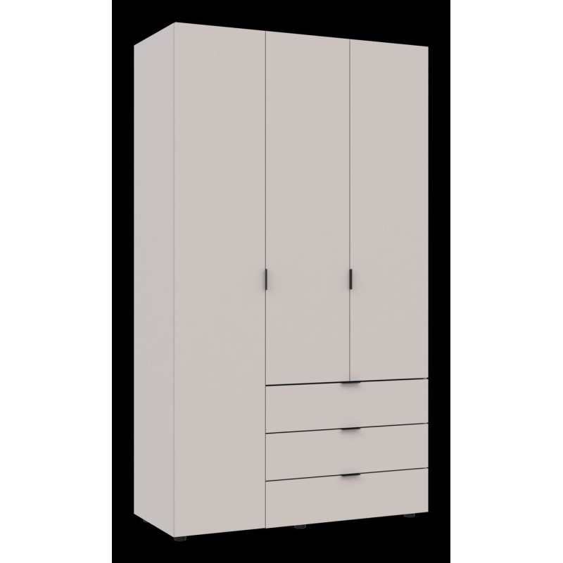 Распашной шкаф для одежды Гелар Кашемир 3 ДСП 116.2х49.5х203.4 (80737633)