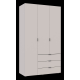 Распашной шкаф для одежды Гелар Кашемир 3 ДСП 116.2х49.5х203.4 (80737633)