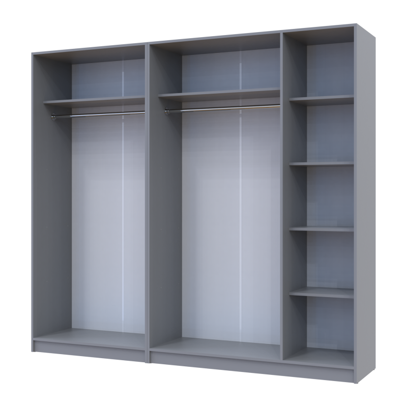 Шкаф для одежды Промо Белый 2+3 ДСП 225х48х204 (80737767)