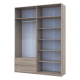 Распашной шкаф для одежды Лукас Дуб сонома 180х50х240 (80737731)