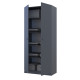 Шкаф для одежды Промо с полками Графит 2 ДСП 90х48х204 (42005101)