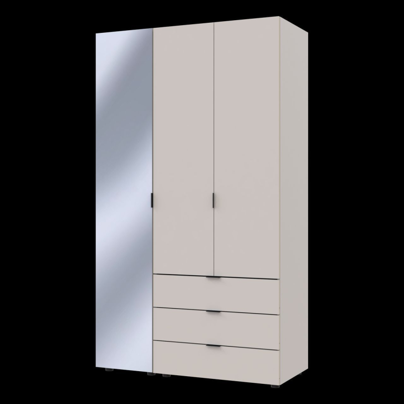 Шкаф для одежды Гелар Кашемир 2ДСП/Зеркало 116.5х49.5х203.4 (80737655)