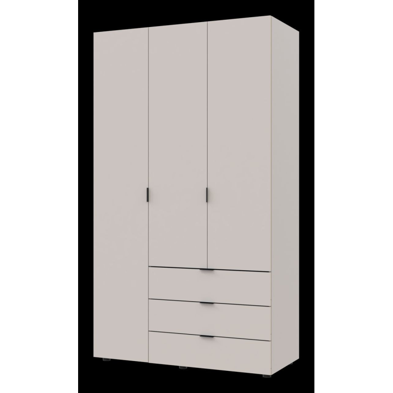 Распашной шкаф для одежды Гелар Кашемир 3 ДСП 116.2х49.5х203.4 (80737633)