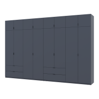 Комплект Лукас Графит 4+4 ДСП 360х50х240 (42005145)