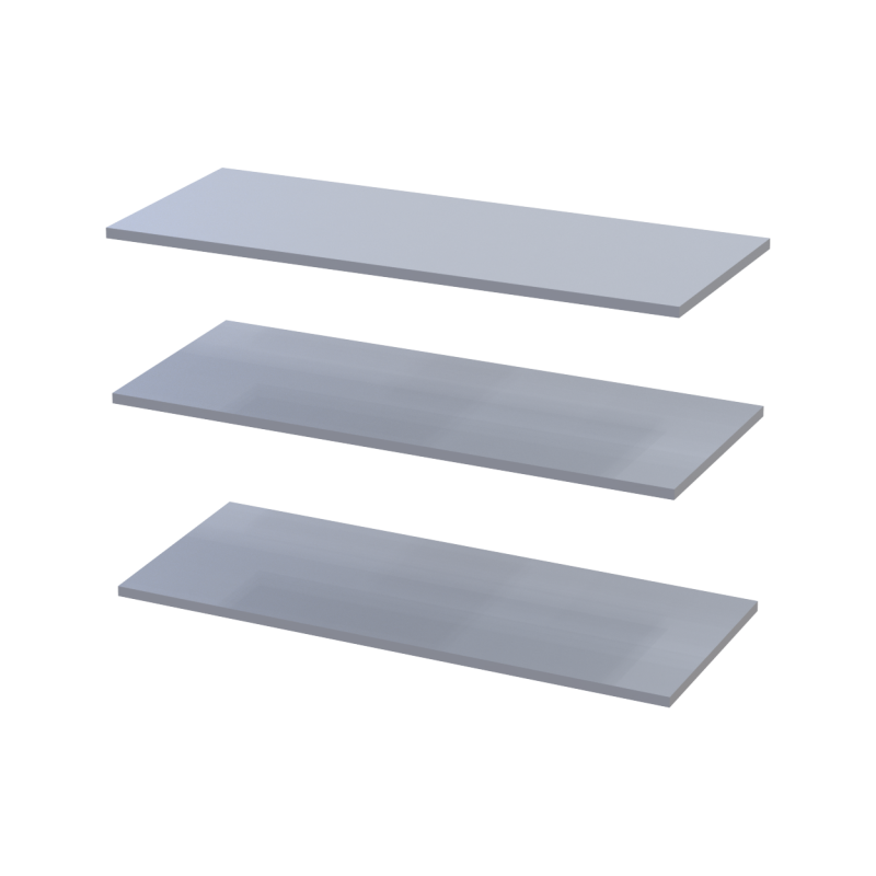 Шкаф для одежды Промо с полками Серый 2 ДСП 90х48х204 (80737770)