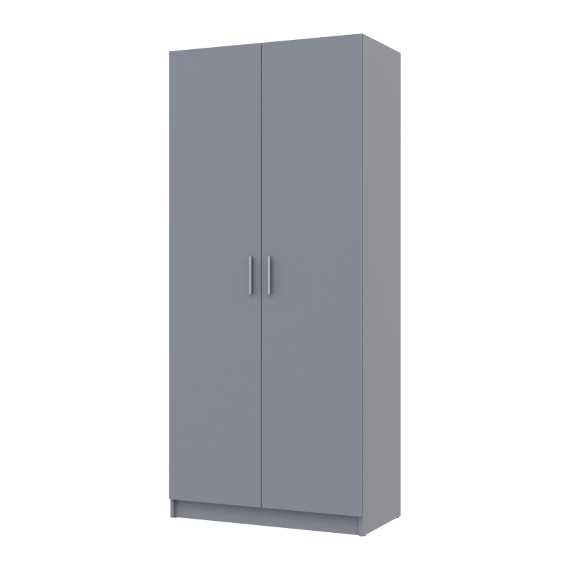 Шкаф для одежды Промо с полками Серый 2 ДСП 90х48х204 (80737770)
