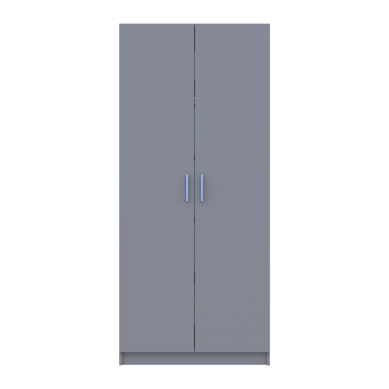 Шкаф для одежды Промо с полками Серый 2 ДСП 90х48х204 (80737770)