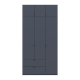 Распашной шкаф для одежды Лукас Графит 3ДСП 120х50х240 (80737797)