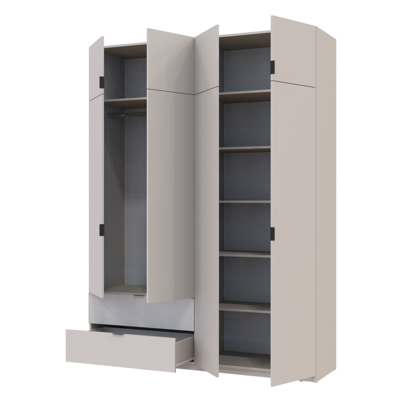 Распашная шкаф для одежды Лукас Кашемир 180х50х240 (80737729)