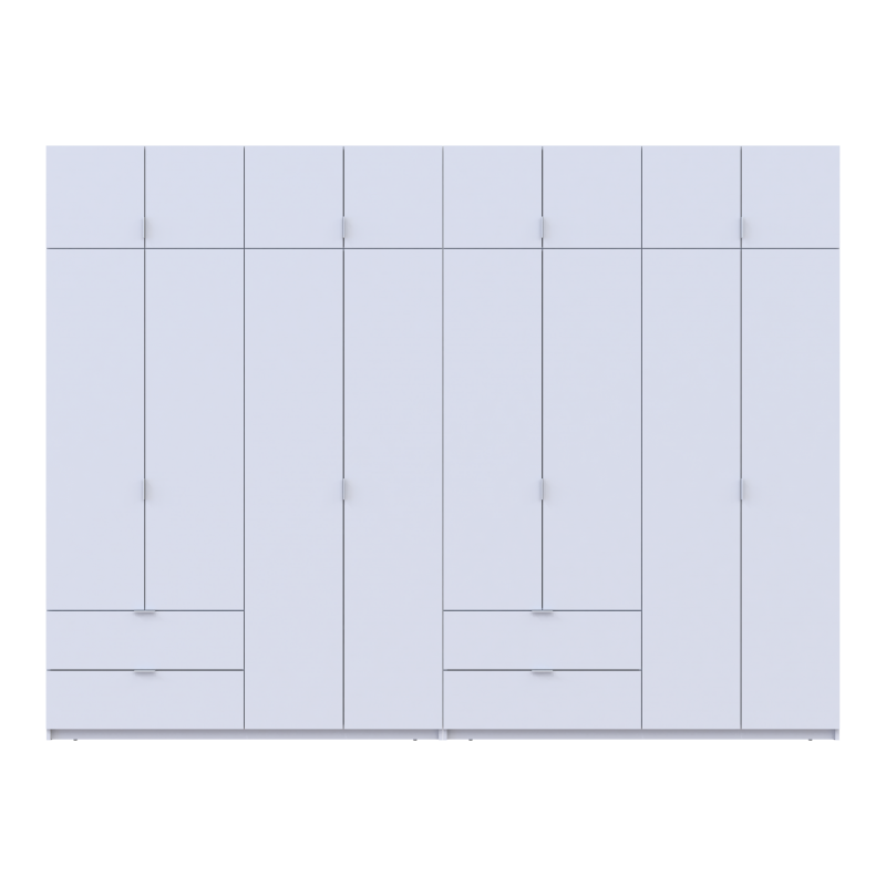 Комплект Лукас Белый 4+4 ДСП 320х50х240 (42005126)