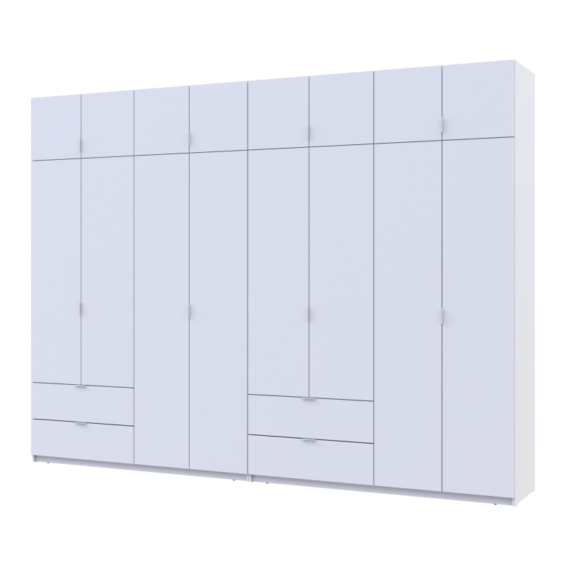 Комплект Лукас Белый 4+4 ДСП 320х50х240 (42005126)