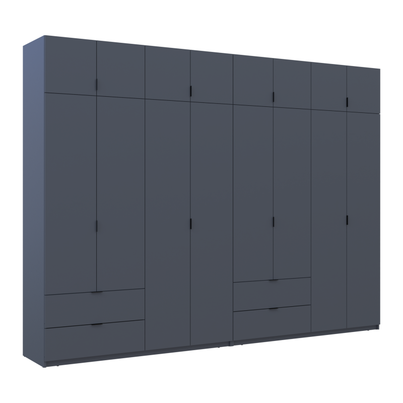 Комплект Лукас Графит 4+4 ДСП 320х50х240 (42005129)