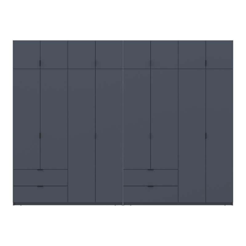 Комплект Лукас Графит 4+4 ДСП 320х50х240 (42005129)