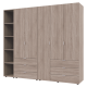 Zestaw Gelar z półką Sonoma Oak 2+3, płyta wiórowa 231,9x49,5x203,4 (42005046)