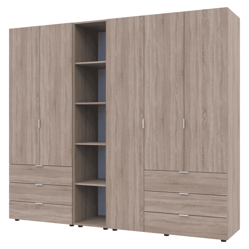 Zestaw Gelar z półką Sonoma Oak 2+3, płyta wiórowa 231,9x49,5x203,4 (42005046)