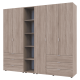 Zestaw Gelar z półką Sonoma Oak 2+3, płyta wiórowa 231,9x49,5x203,4 (42005046)