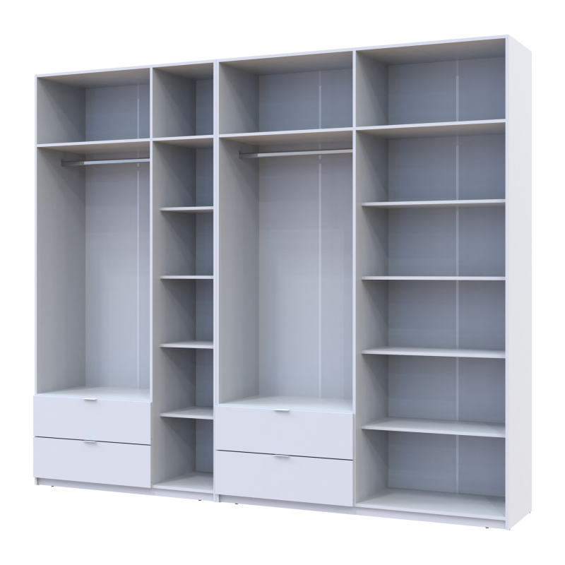 Комплект Лукас Белый 3+4 ДСП 280х50х240 (42005118)