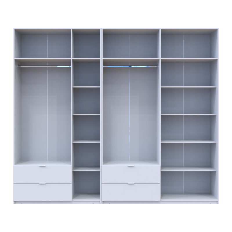 Комплект Лукас Белый 3+4 ДСП 280х50х240 (42005118)