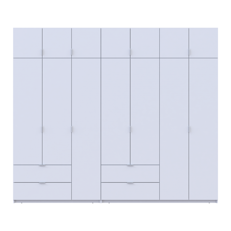 Комплект Лукас Белый 3+4 ДСП 280х50х240 (42005118)