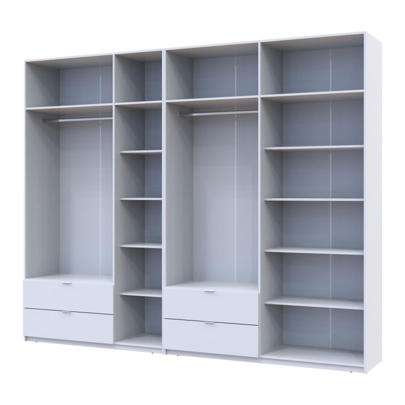 Комплект Лукас Белый 3+4 ДСП 295х50х240 (42005122)