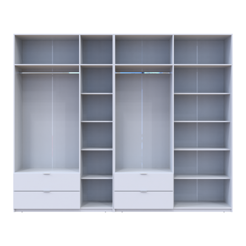 Комплект Лукас Белый 3+4 ДСП 295х50х240 (42005122)