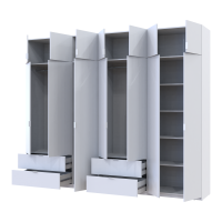 Комплект Лукас Белый 3+4 ДСП 295х50х240 (42005122)