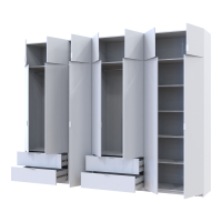 Комплект Лукас Белый 3+4 ДСП 315х50х240 (42005134)