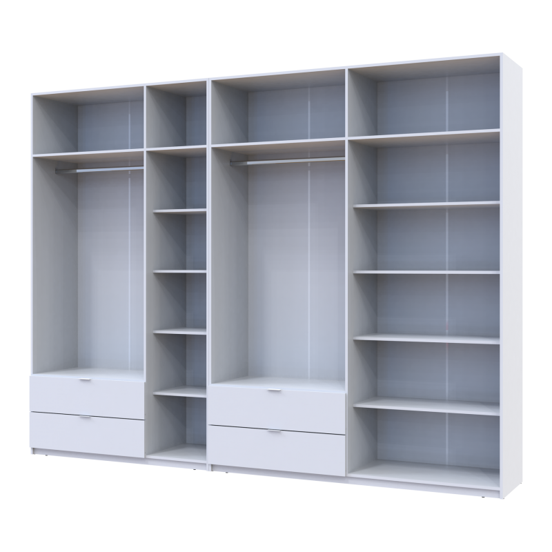 Комплект Лукас Белый 3+4 ДСП 315х50х240 (42005134)