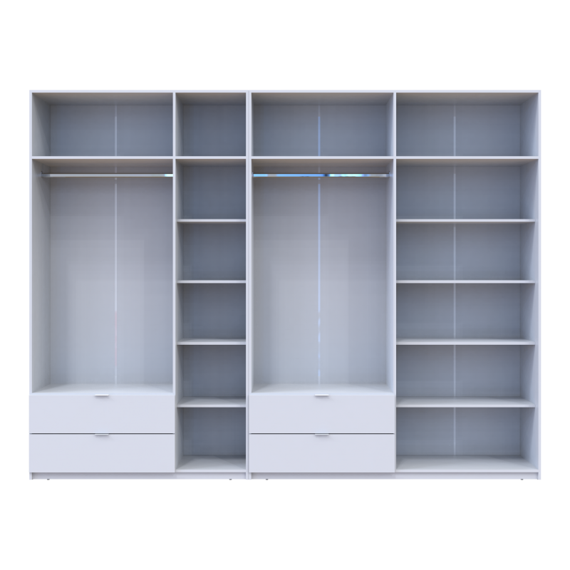 Комплект Лукас Белый 3+4 ДСП 315х50х240 (42005134)