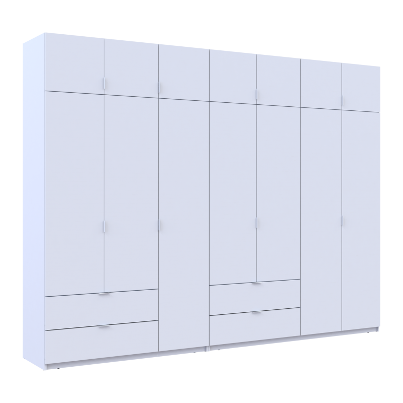 Комплект Лукас Белый 3+4 ДСП 315х50х240 (42005134)