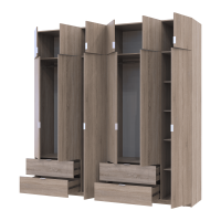 Комплект Лукас Дуб Сонома 3+3 ДСП 240х50х240 (42005107)