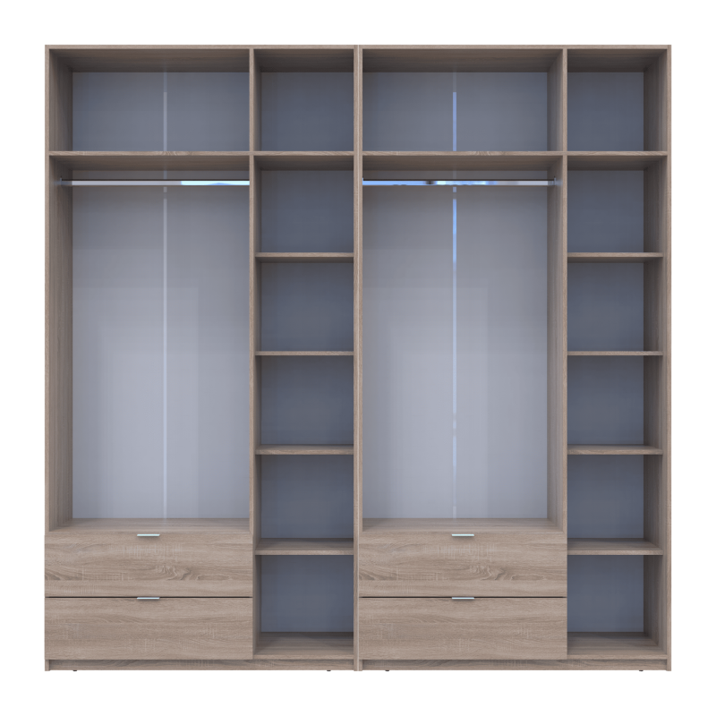 Комплект Лукас Дуб Сонома 3+3 ДСП 240х50х240 (42005107)