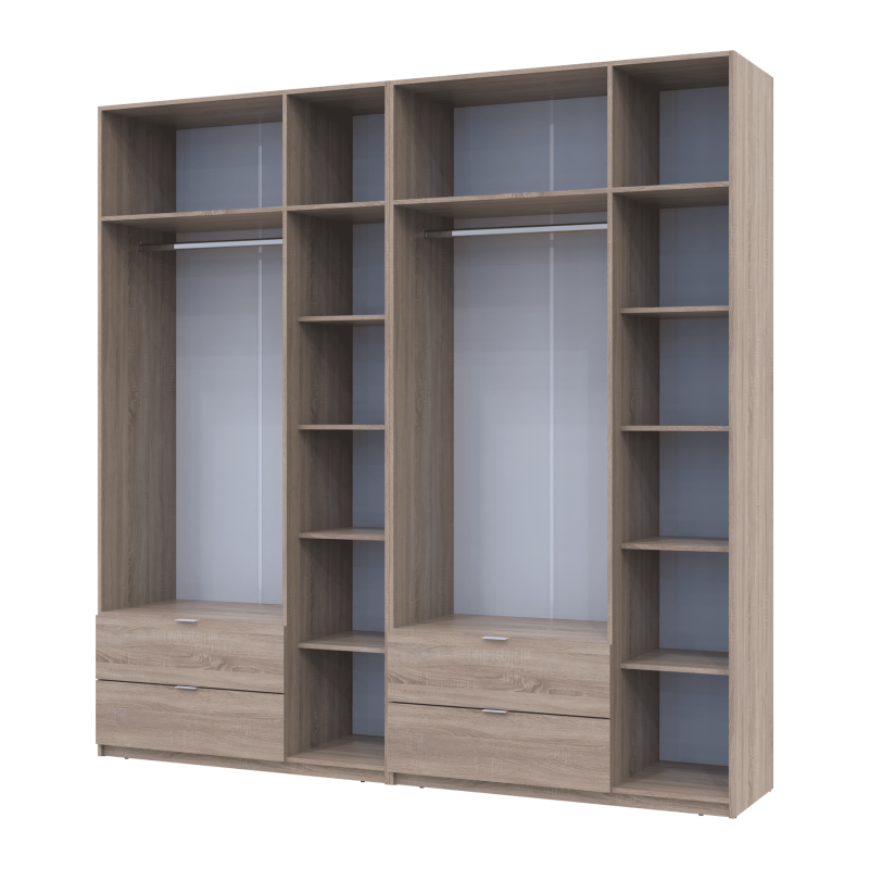 Комплект Лукас Дуб Сонома 3+3 ДСП 240х50х240 (42005107)