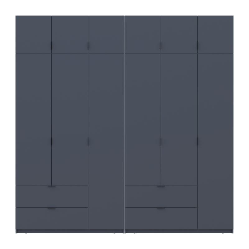 Комплект Лукас Графит 3+3 ДСП 240х50х240 (42005109)
