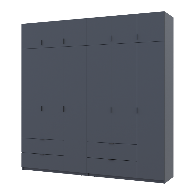 Комплект Лукас Графит 3+3 ДСП 240х50х240 (42005109)