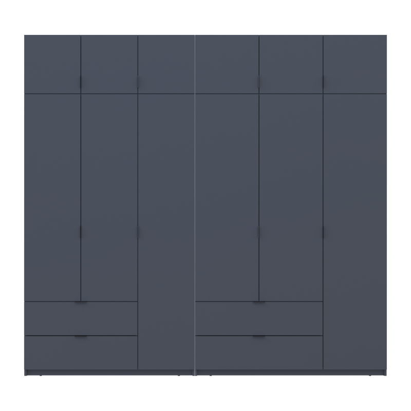 Комплект Лукас Графит 3+3 ДСП 255х50х240 (42005113)
