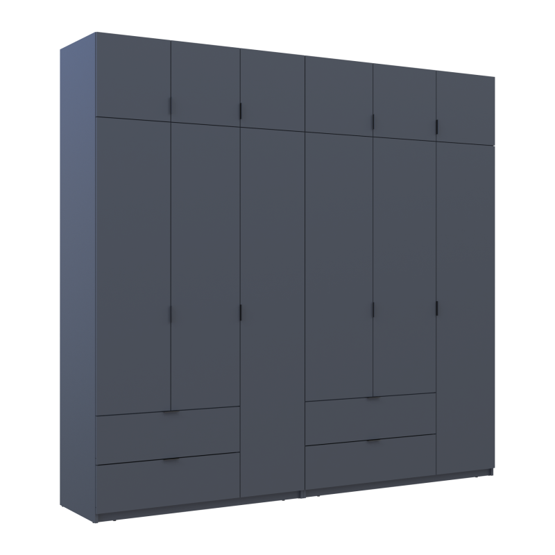 Комплект Лукас Графит 3+3 ДСП 255х50х240 (42005113)