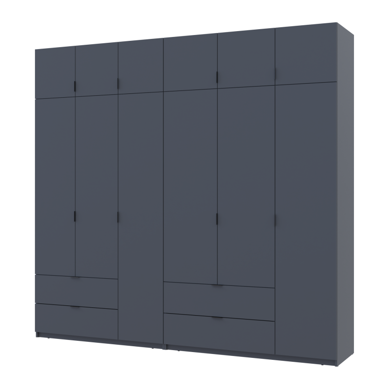 Комплект Лукас Графит 3+3 ДСП 255х50х240 (42005113)