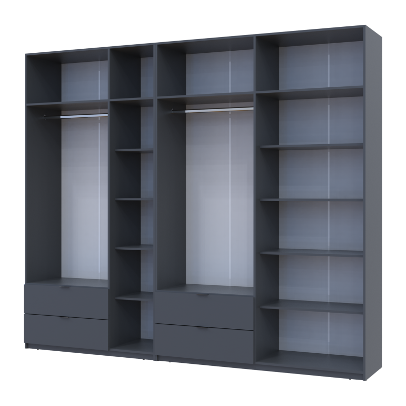 Комплект Лукас Графит 3+4 ДСП 280х50х240 (42005121)