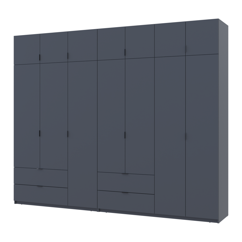 Комплект Лукас Графит 3+4 ДСП 295х50х240 (42005125)