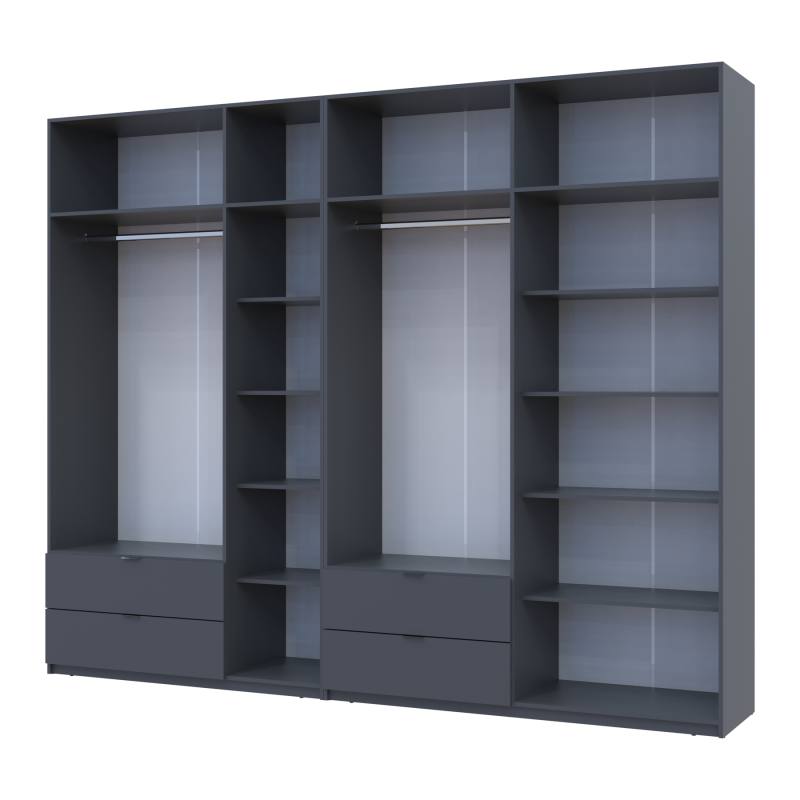 Комплект Лукас Графит 3+4 ДСП 295х50х240 (42005125)