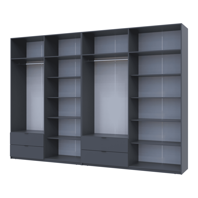 Комплект Лукас Графит 4+4 ДСП 340х50х240 (42005141)