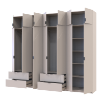 Комплект Лукас Кашемир 3+4 ДСП 280х50х240 (42005120)