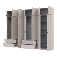 Комплект Лукас Кашемир 3+4 ДСП 315х50х240 (42005136)